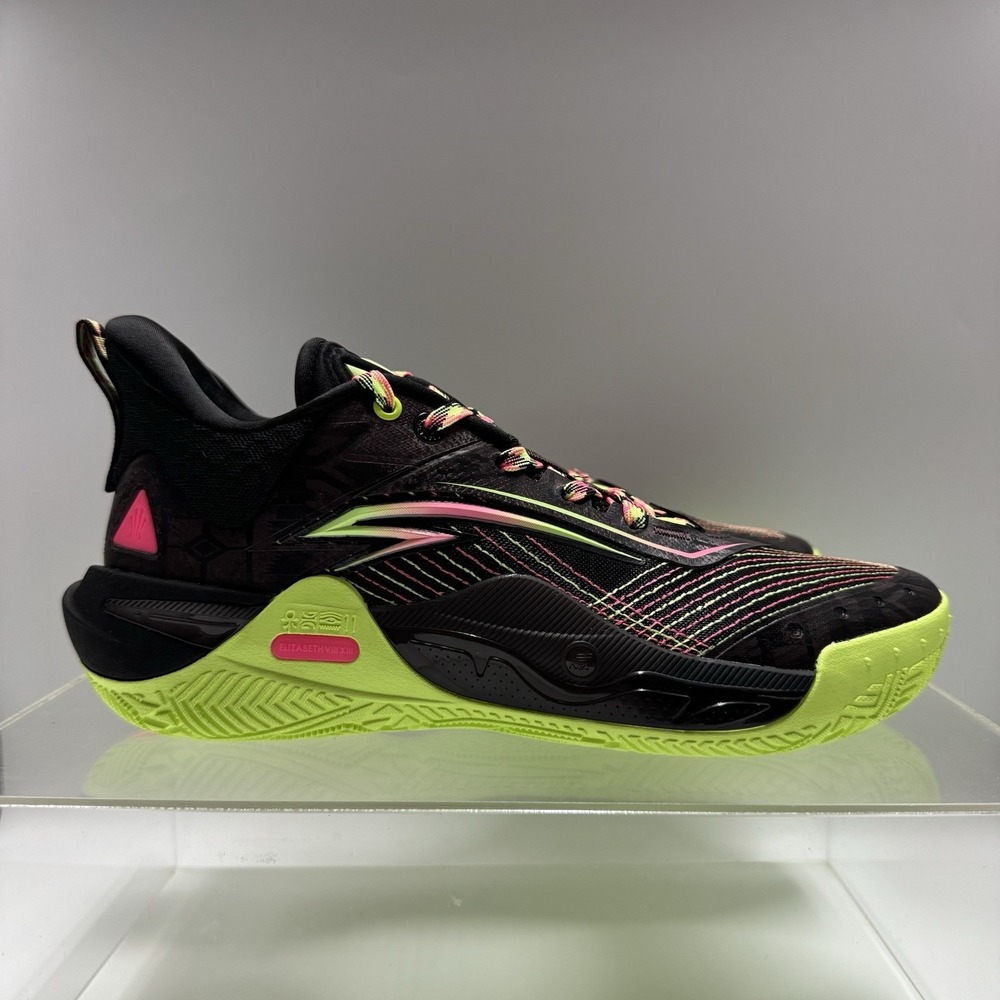 Brand New ANTA Kai 1 Speed Black Yellow 8125B1128S-8 Basketball Shoes Men's 13 - Picture 2 of 9